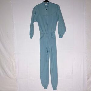 Vintage Blue Sweatshirt Jumpsuit XS